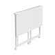 Maclean Folding Desk, White, Mobile, 100x50cm