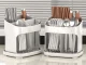 Cutlery Drainer with 3 Compartments and Water Spout