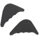 Black Foam Shoe Fillers for High Heels (1 Pair)