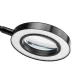 Activeshop LED Magnifying Desk Lamp Snake Ring, Black