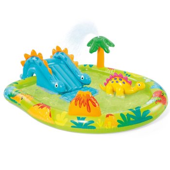 Inflatable Dinosaur Water Play Center Pool with Slide INTEX 57166