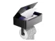 Toilet Paper Holder with Tissue Shelf, Black
