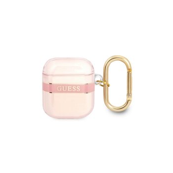 Guess AirPods Cover Strap Collection Pink