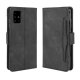 Samsung Galaxy A51 (SM-A515F) Wallet Multiple Card Slots Stand Leather Book Case Cover, Black