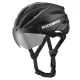 Rockbros Bike Helmet with Detachable UV Goggles, Black/Brown