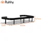 Ruhhy 23170 Bathroom Shelf Set, 2 pcs, Black