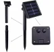 Solar garden string lights, 100 LED bulbs, 10 m, warm white, black