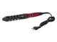 Nova Spiral Hair Curling Iron with Ceramic Coating, Black/Burgundy