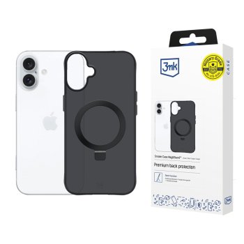 3mk Smoke Case Mag&Stand iPhone 17 - black