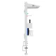 Ergo Office ER-301 W Desk Organizer / Partition, 1116mm, White