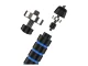 Adjustable Fitness Jump Rope with Bearings, Blue
