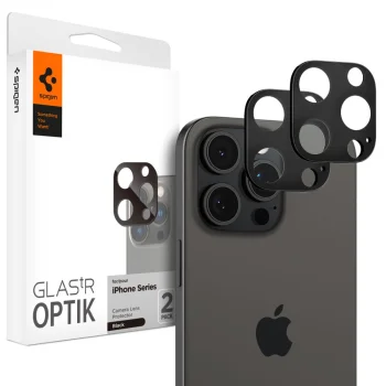 Spigen Optik.tR Camera Protector for iPhone 14/15/16 Pro / Pro Max Black