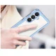 Outer Space Hybrid Case with Gel Frame for Samsung Galaxy S25, Blue