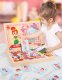 Magnētiskā tāfele ar magnētiem, puzli un pārģērbšanās Montessori rotaļlieta