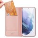 Dux Ducis Samsung Galaxy S22+ atverams vāciņš maciņš grāmatiņa Skin Pro, rozā