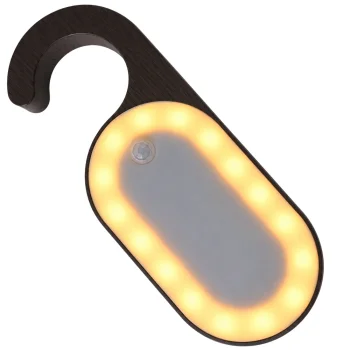LED Night Light with Motion Sensor and Hanger, Warm Light, Black