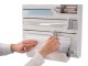 Wall-Mount 5-in-1 Kitchen Paper Towel Holder Plastic Wrap Foil Dispenser Cutter