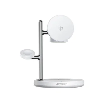 Joyroom JR-W23 Wireless Charging Station 4-in-1 Qi2 with Night Light, White