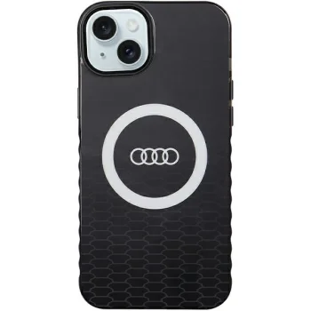 Audi IML Big Logo MagSafe Case for iPhone 15 Plus / 14 Plus, Black