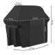 Kaminer Garden BBQ Cover 147x63x131 cm, Black