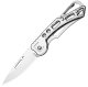 Folding Pocket Knife with Carabiner, silver