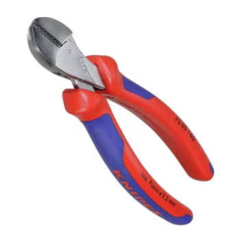 KNIPEX X-Cut 73 05 160 Compact Diagonal Cutter, 160 mm, Red/Silver