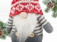 Christmas Gnome, Grey, 38 cm