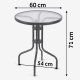Sofotel SO-981 Outdoor Set: Round Table & 2 Garden Chairs - Perfect for Patio Relaxation