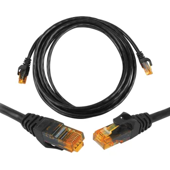 LTC Network Cable UTP RJ45 8P8C Cat6e 2m, Black