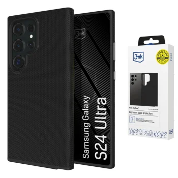 Dėklas 3mk Fortis MagCase telefonui Samsung Galaxy S24 Ultra su MagSafe, juodas