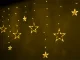 Lights Star Garland Light Curtain 138 LED Outdoor Indoor, Warm color