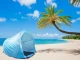 Large Pop-Up Beach Tent with UV Protection, Blue