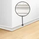 Self-Adhesive Decorative Wall Molding, 230x8 cm, White