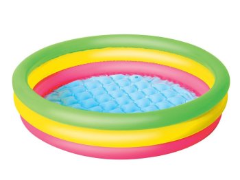Bestway 51104 Inflatable Kids Pool, 102 x 25 cm, Colorful