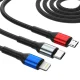 3mk Hyper Cable N-SERIES 6 in 1 USB-C USB-A to USB-C Lightning Micro 1.2m 18W Black