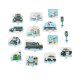 Cardboard Autotrack Puzzle City Cars, 47 pcs