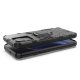 Ring Armor Hybrid Case with Magnetic Holder for OnePlus Ace, Black