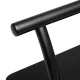 Hair Salon Footrest Gabbiano L005S, Black