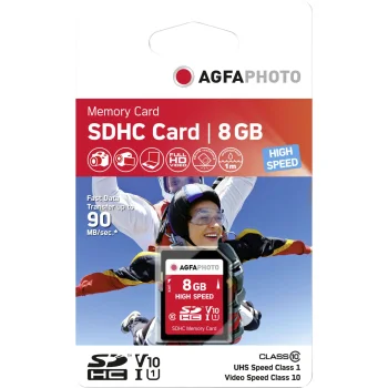 AgfaPhoto SDHC Memory Card 8GB Class 10 UHS-I U1 V10
