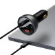 Baseus Digital Display Fast Car Charger USB-A / USB-C PD3.1 140W black + USB-C cable Baseus Superior Series 5A 240W 1m...
