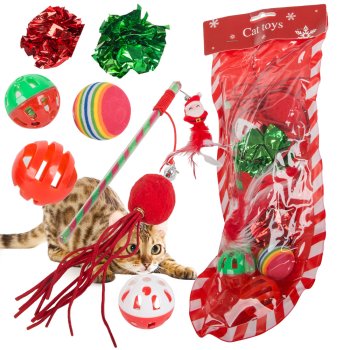 Christmas Cat Toys, 9 pcs.