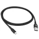 Maclean MCE845B USB to Apple 8-Pin Cable 2.4A 1m, Black