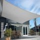 Awning sail sun and rain shade 3.6x3.6 m, gray