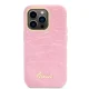Guess Croco Collection Case for iPhone 14 Pro - Pink