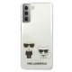 Karl Lagerfeld Samsung Galaxy S21+ Case Karl & Choupette, Transparent