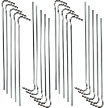 Steel Tent Pegs 18 cm, 20 pcs, Silver