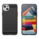 Lankstus dėklas iPhone 15 Plus Carbon Case su anglies pluošto raštu, mėlynas