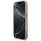 Guess Fixed Glitter Big 4G Metal Frame Phone Case Cover iPhone 17 Pro - Pink