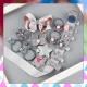 Bakalu Hair Accessories Set for Girls with Elastics and Clips, Pink