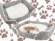Soft and Comfortable Dog Bed with Cushion, Size M